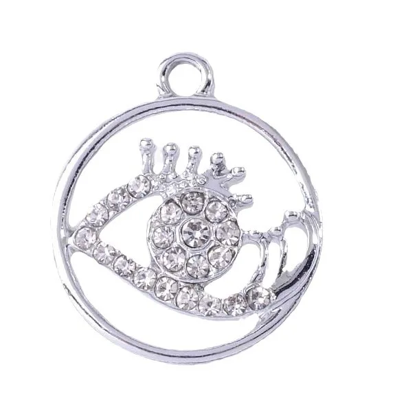 سبائك الاكسسوارات قلادة الشمس ستار أقراط قلادة شخصية ورقة كليب العين جولة مع قلادة الحفر