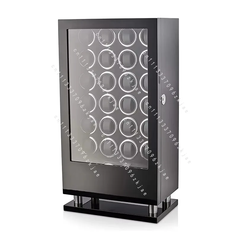 Luxury Automatic Watch Winder 24 30 Slot Wood Mechanical Watch Box Fingerprint Unlock LCD Touch Screen Watches Storage Safe Box