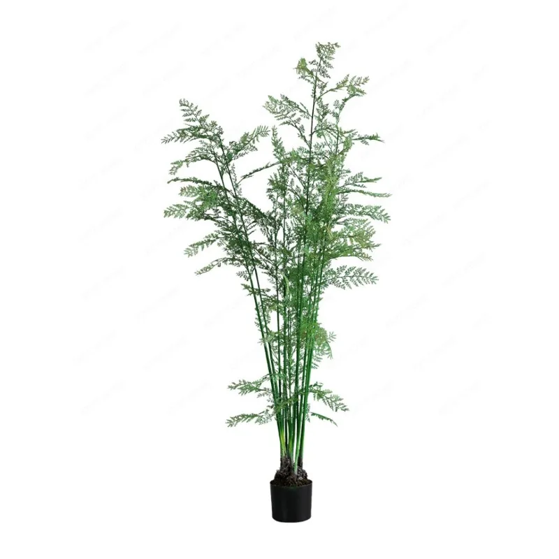 Simulation Wenchang Bamboo Large Oxygen Fern Plants Green Plants Bonsai Fake Trees Interior Decoration Ornaments Landing