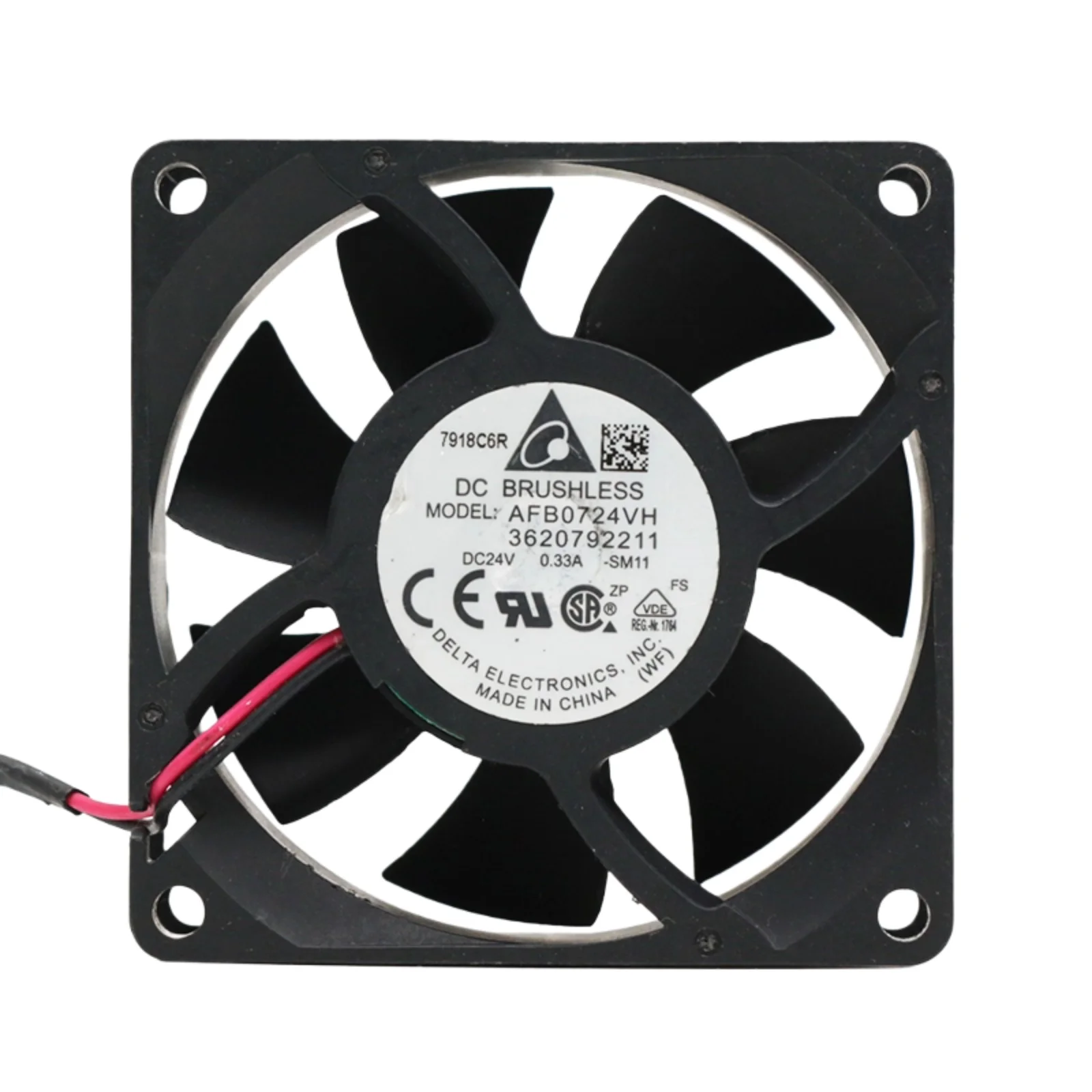 

Для Delta AFB0724VH 70x70x25 мм 24 В 0,33 А промышленный охлаждающий вентилятор с двойным шарикоподшипником 5500 об/мин 52CFM инверторное охлаждение