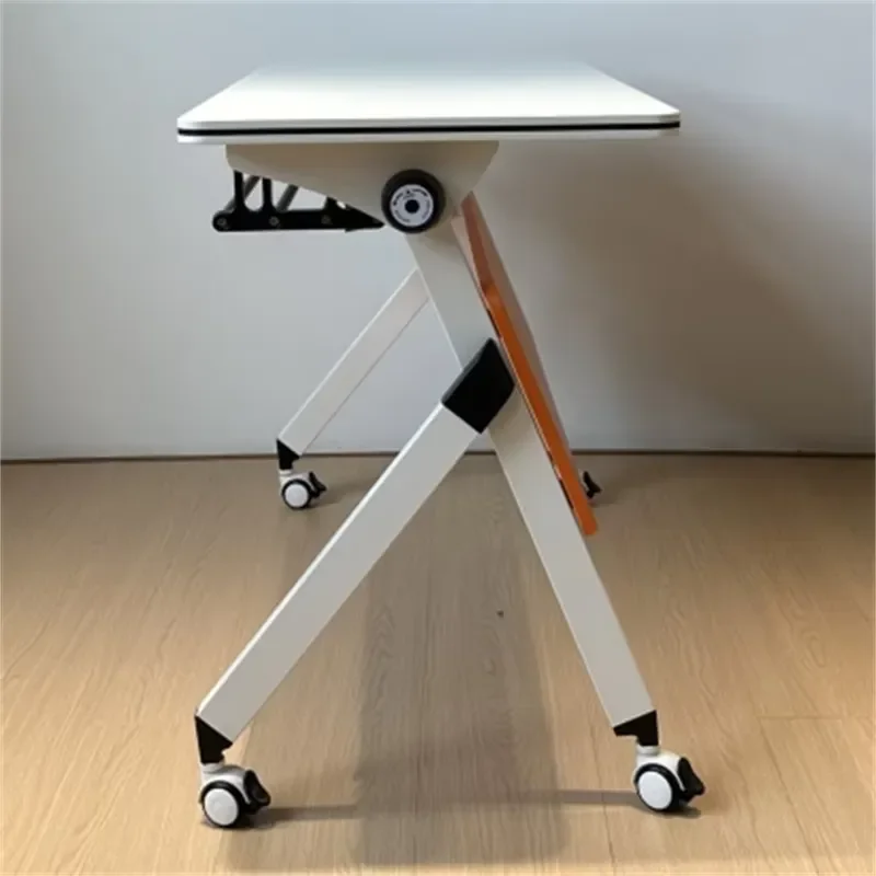 Modern Folding Conference Table for Office Training Room Student Desk Space Saving Furniture for School Meeting Area Compact