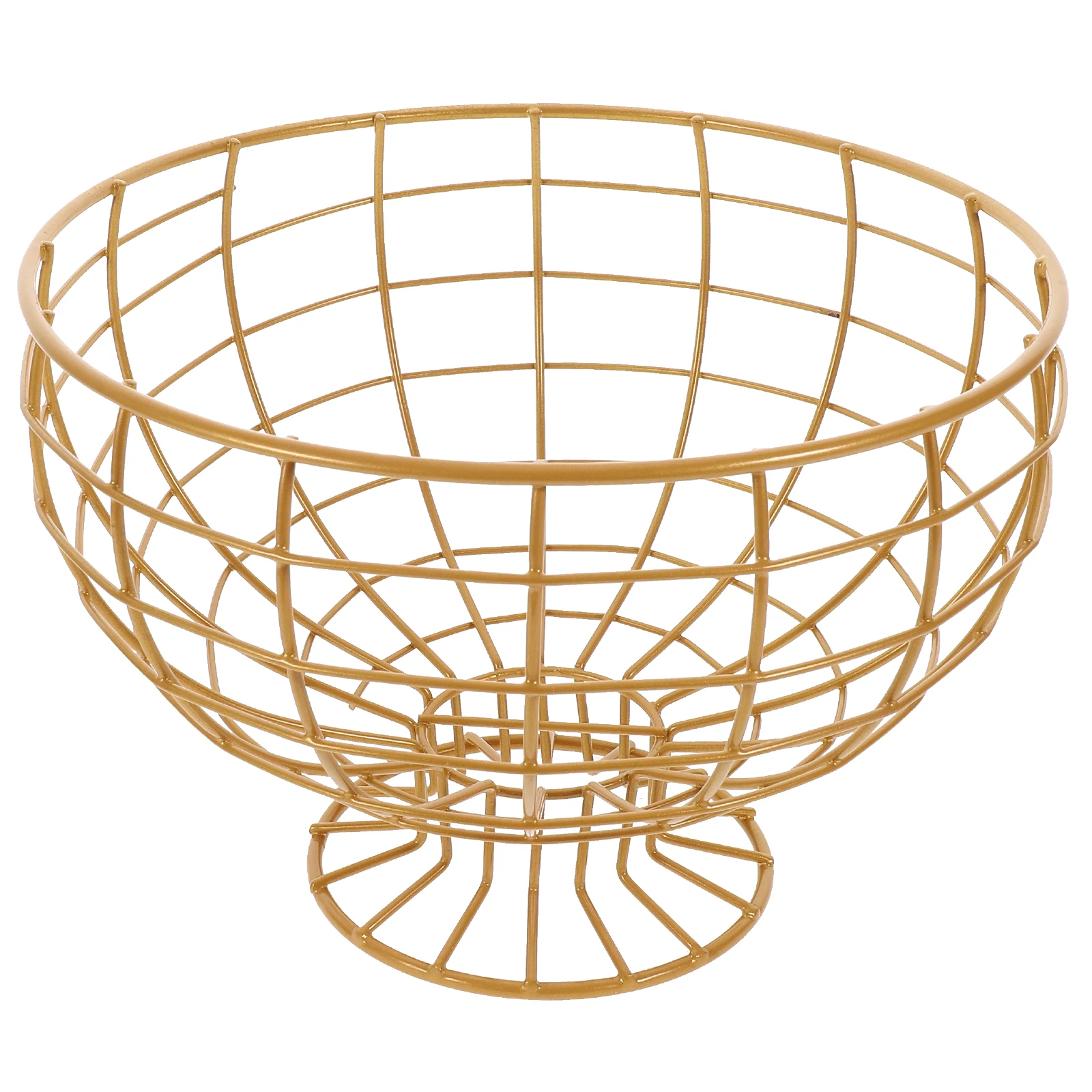 

Sturdy Metal Fruit Basket Steel Wire Bowl Large Capacity Home Decoration Storage Snack Vegetable Holder Round Cup Design Air