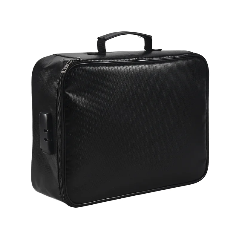 ABWR-حقيبة مستندات مقاومة للحريق مع قفل للمنزل والمكتب والسفر صندوق أمان مقاوم للحريق ومقاوم للماء ومقبض محمول لتخزين الملفات