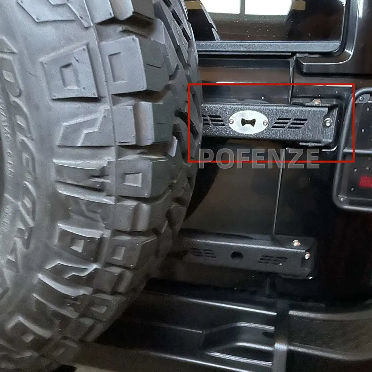 Tailgate Hinge Set Heavy Duty Reinforced Steel Rear Door Hinge for 2007-2018 Jeep Wrangler JK JKU 2/4 Door (2 PCS Black)