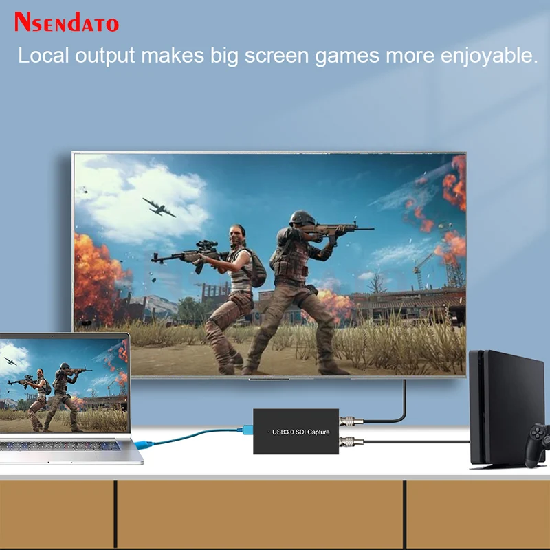 Ezcap262 SDI to USB3.0 비디오 캡처 카드 녹음기 박스, 풀 HD 1080P 60ps USB 3.0 SDI 게임 캡처, PS4 캠코더 라이브 스트림용