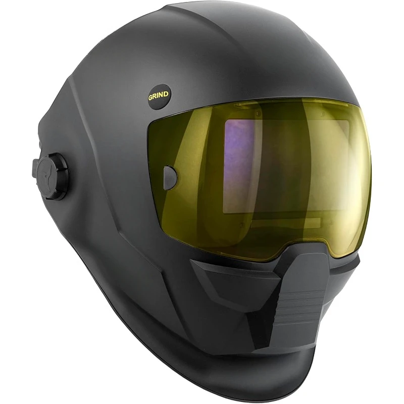 A60 Welding Helmet, Black Low-Profile Design, Large Viewing Area 4.65 in x 2.80 in，home.