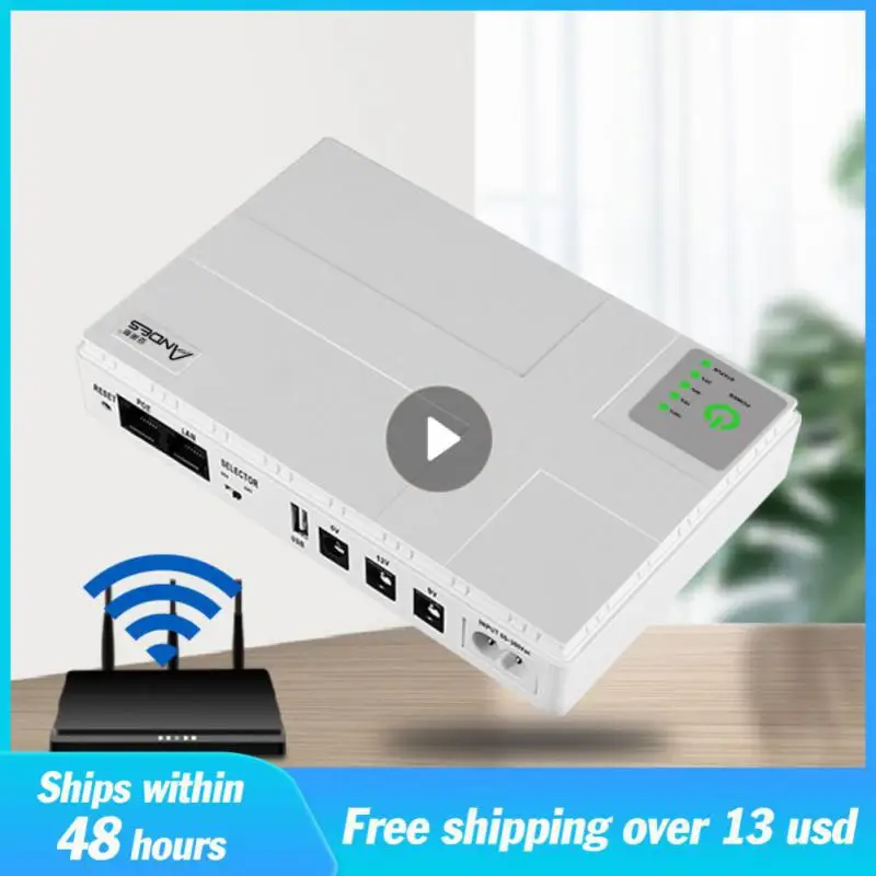 

For Wifi Router Uninterruptible Security Standby Backup Over-discharge 5v-24v Large Capacity Short Circuit Protection Ups Router