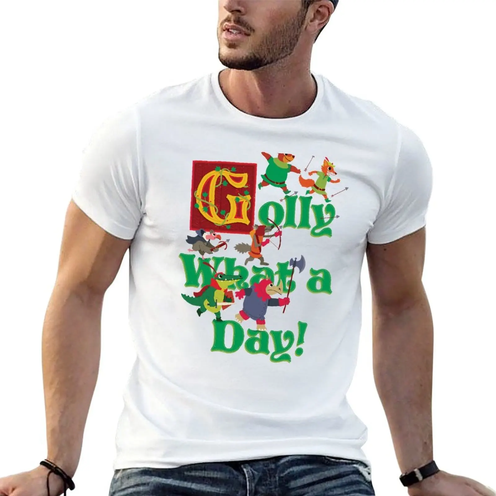 

Golly What A Day T-Shirt t shirts for man graphic funny funny t shirts cotton T-Shirt