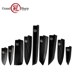 Chef's knife Japanese Gyuto Santoku Petty Nakiri Kiritsuke Protector Blade Wooden Scabbard Kitchen Knives Sheath Saya Guard NEW