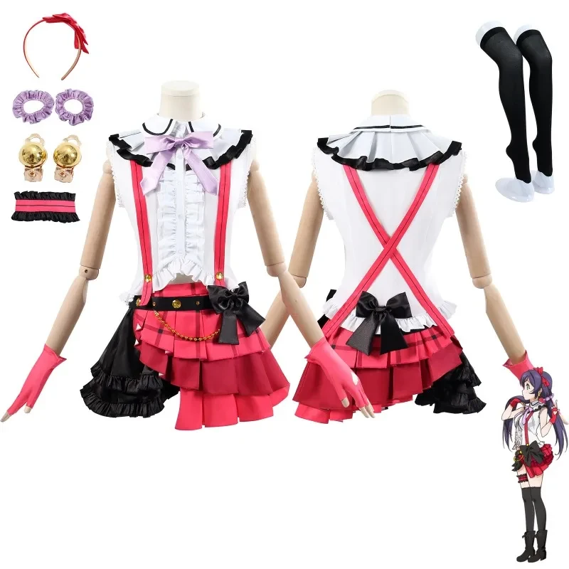 Костюмы для выступлений айдолов из аниме Love Live! Snow halation: Хонока Косака, Котори Минами, Сонода Уми, Элли, Нозоми Тоё. Косплей. Артикул: 89.
