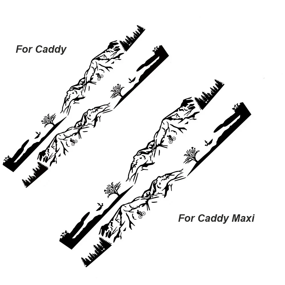 Auto Stickers Vinyl Decals Camper Van Graphics Auto Styling Accessoires Voor Volkswagen VW Caddy MK1 MK2 MK3 MK4 4 3 2 Maxi Kombi