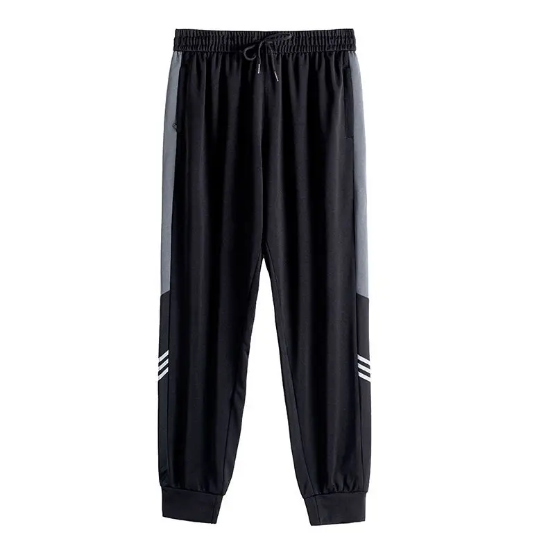 Lente Zomer Heren Joggingstrepen Joggingbroek Nieuwe Casual Elastische Taillezakken Sportkleding Mode Nauwsluitende Voeten Broek