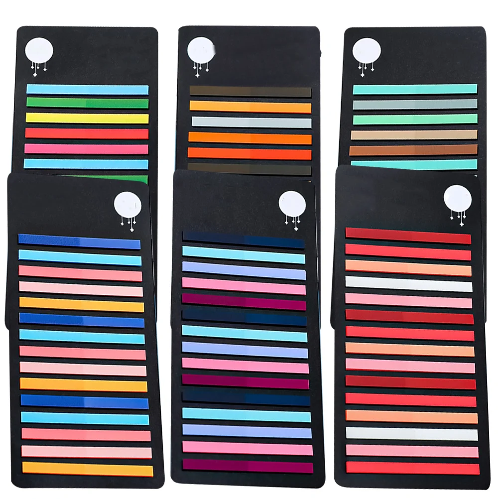 6 Pcs Micro Book Tabs for Annotating Books Colored Index Page Stickers Labels Colorful Notebook