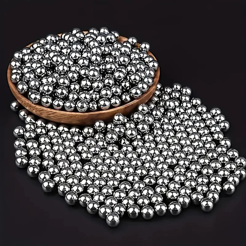100Pcs Steel Balls Set 4mm 5mm 6mm 7mm 8mm Smooth round Beads High Precision Metal Solid Bearing for Hunting Smooth Solid Ball