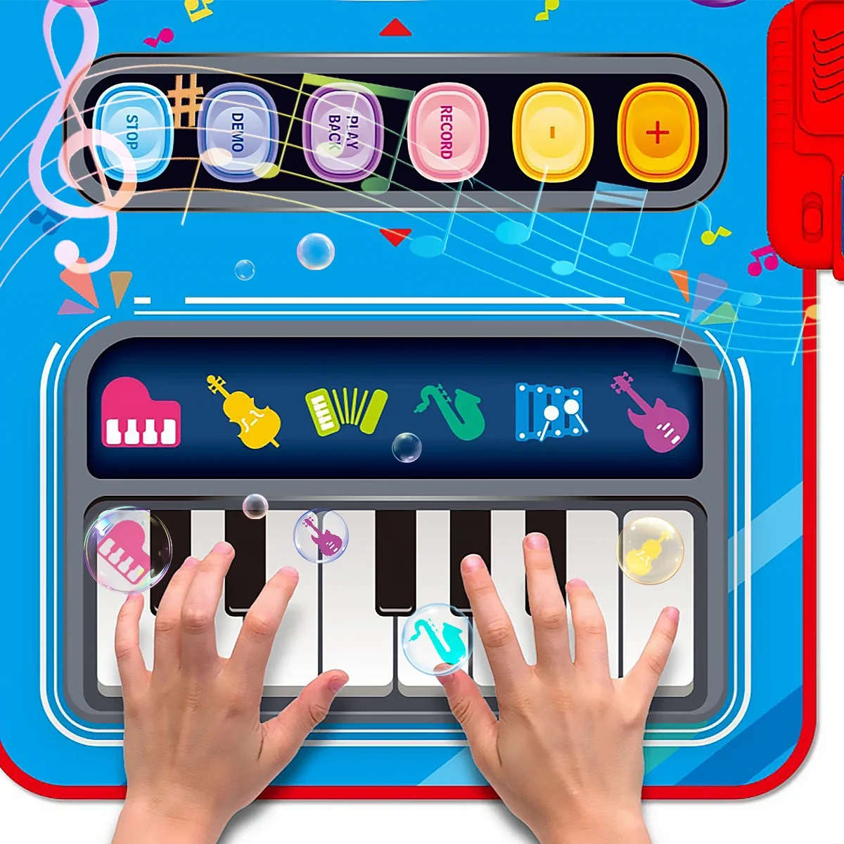 Jouets musicaux pour tout-petits, clavier de piano, batterie de jazz, polymère de jeu mentaires oriel, jouets éducatifs, 2 en 1