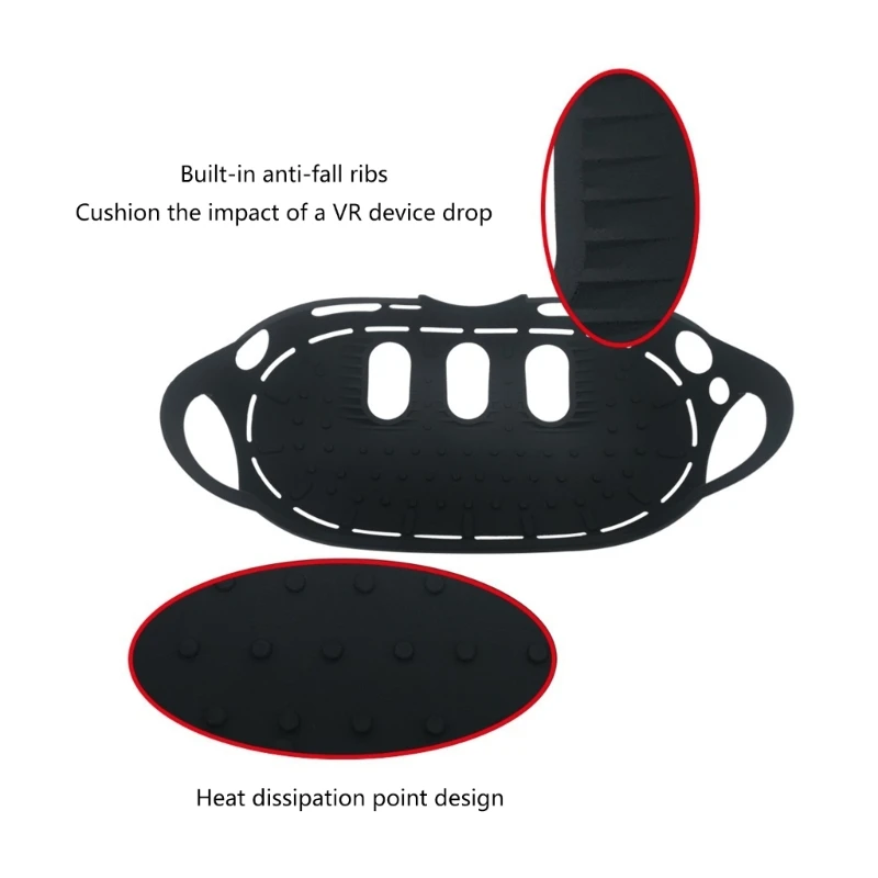 R91A per accessori Quest3 Set coperture protettive per cuffie Impugnature per copertura host in TPU