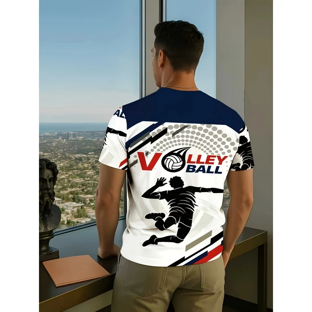Cool Volleyball Uniform 3D Print Street Oversized Short Sleeve Unisex Men's T-Shirt Fashion Shirt Athlete Quick Drying Clothes