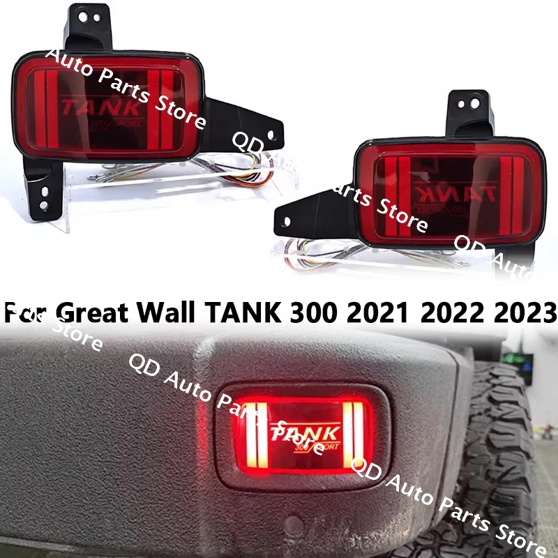

Car Parts For Tank 300 2021 2022 2023 2024 Rear Bumper Light Rear Bumper Lamp Assembly With Turn Signal Brake Light Modified