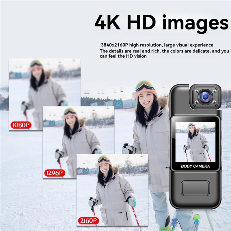 T82C Hot Sale-Wifi Mini Camera 4K HD Digital Video Recorder 180° Rotatable Lens Portable Action Camera Recorder