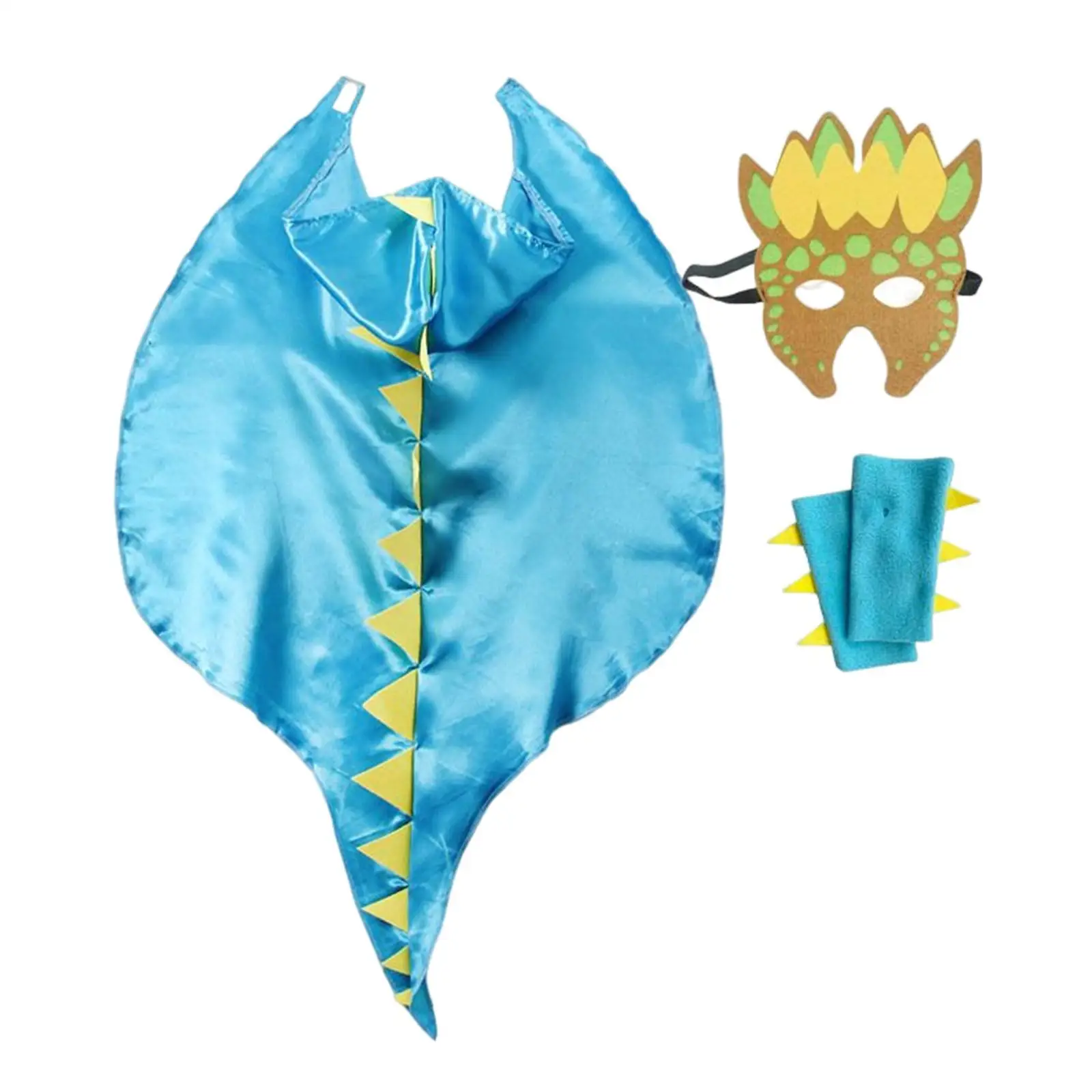 Kostum Naga Trick or Treating Cape Cosplay Kartun untuk Hadiah Halloween Oranye