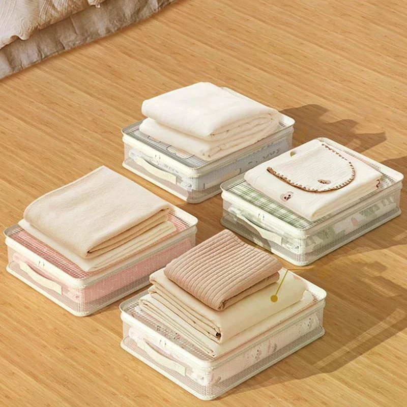 Four-piece Storage Bag Set For Household Bed Sheets And Duvet Covers, Extra Thick, Mildew-proof And Dust-proof.