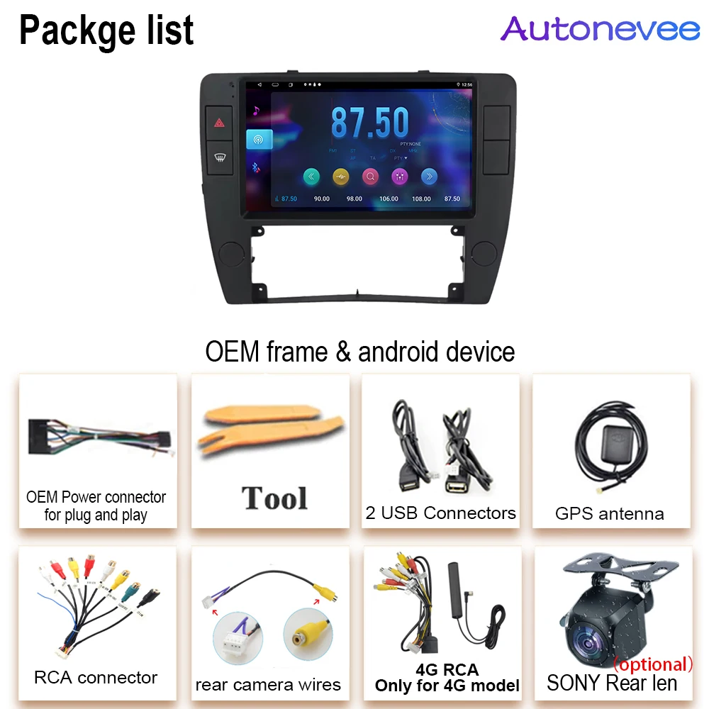 Android Multimedia For Volkswagen Passat B5 2000 - 2005 Navigation GPS Carplay Radio Auto Screen 5G Wifi Multimedia No 2din DVD