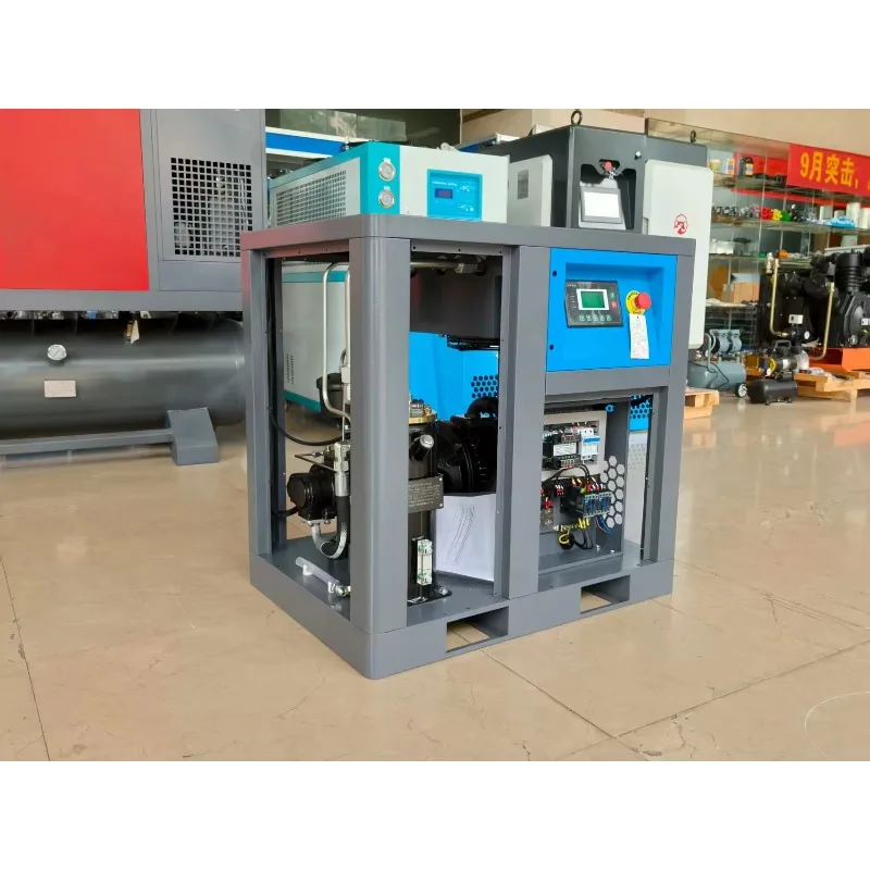 

7.5Kw 10hp 380v 50hz 8bar pressure constant speed rotary mechanical screw air compressor