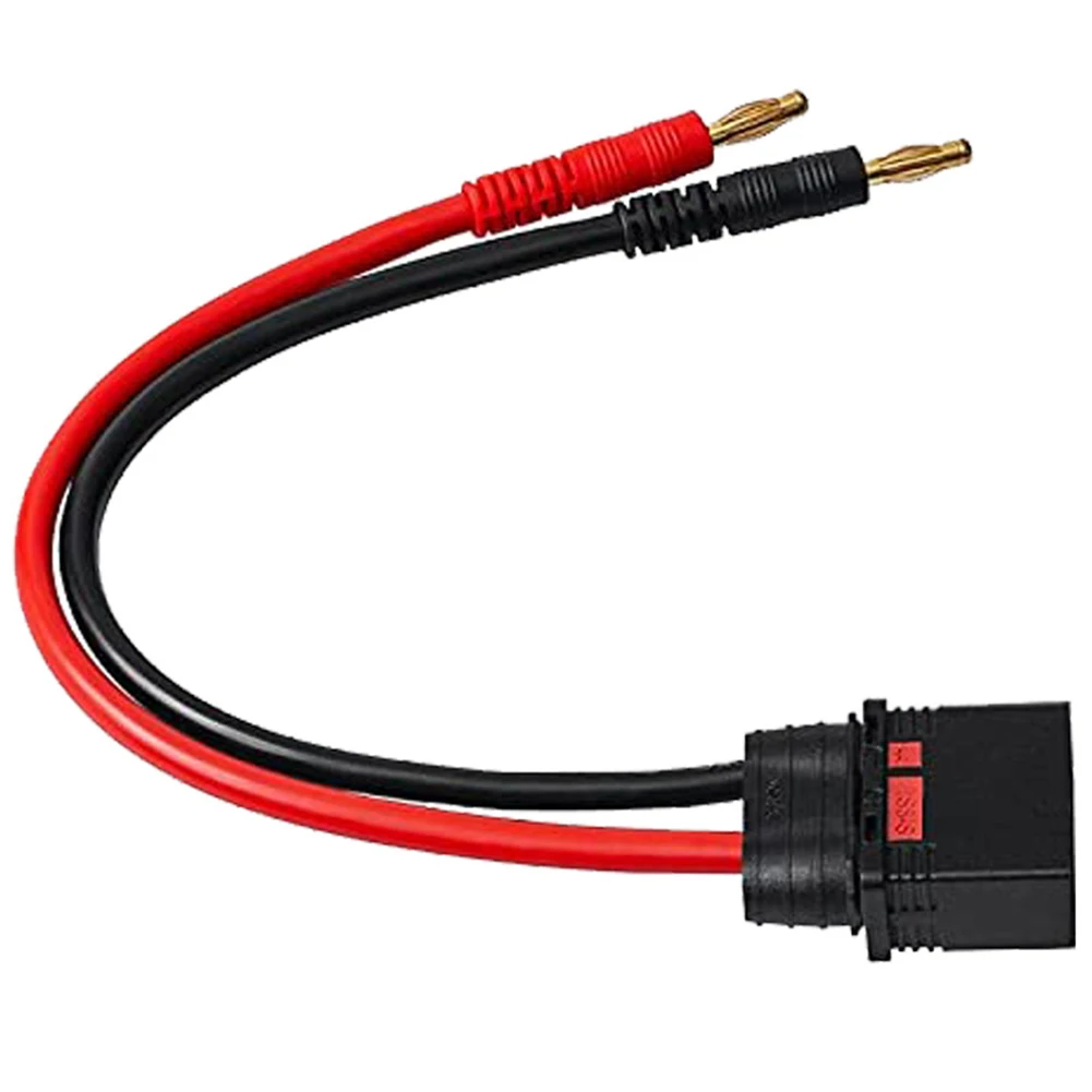 Silicone Charging Cable 4MM Banana Connector 10AWG Wire Construction Power Supply Accessory Remote Control Toys Hobbyist Use