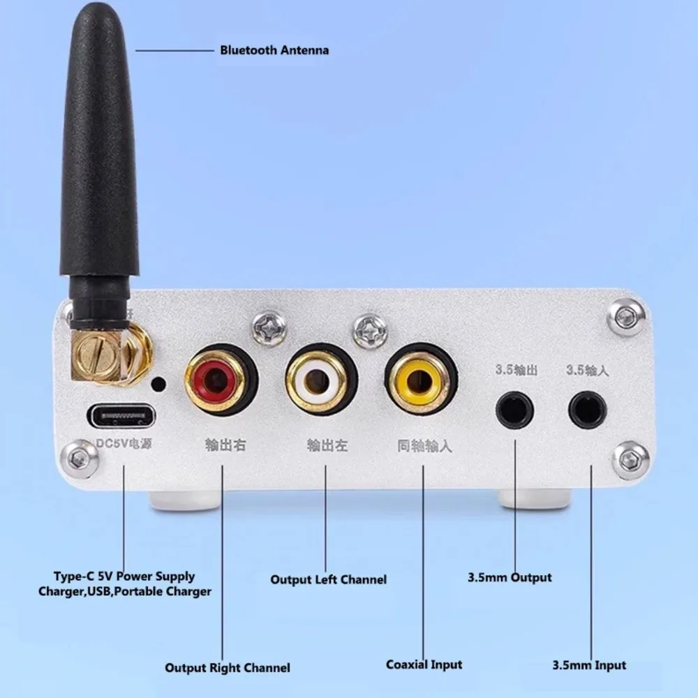 Reproductor de música sin pérdidas de Audio doméstico Hifi, receptor Bluetooth 5,0, decodificador de música ES9018K2M AD823A Opamp