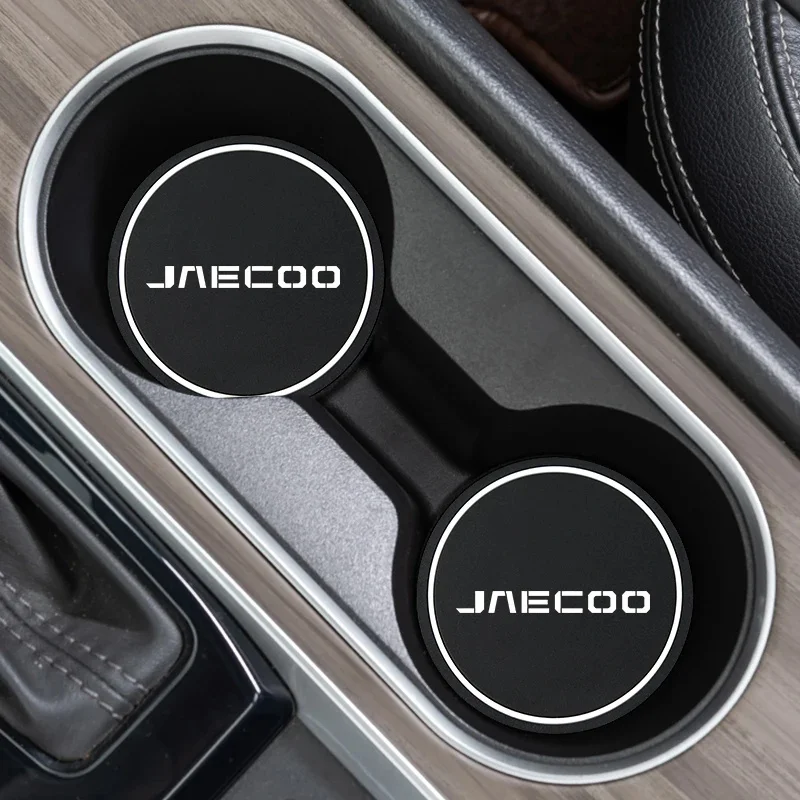Premium Silicone Car Cup Coaster Set for Chery Jaecoo J7 J8 J6 J9 J10 7 Tiggo 8plus 8 5 Plus 7pro Max Auto Interior Accessories 2