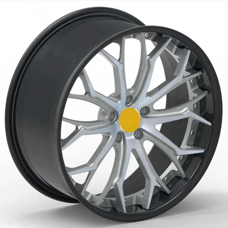 عجلة مخصصة 6061-T6 حافة سيارة مزورة من الألومنيوم عجلة مصنوعة من خليط معدني 23 5 فتحات مسمار