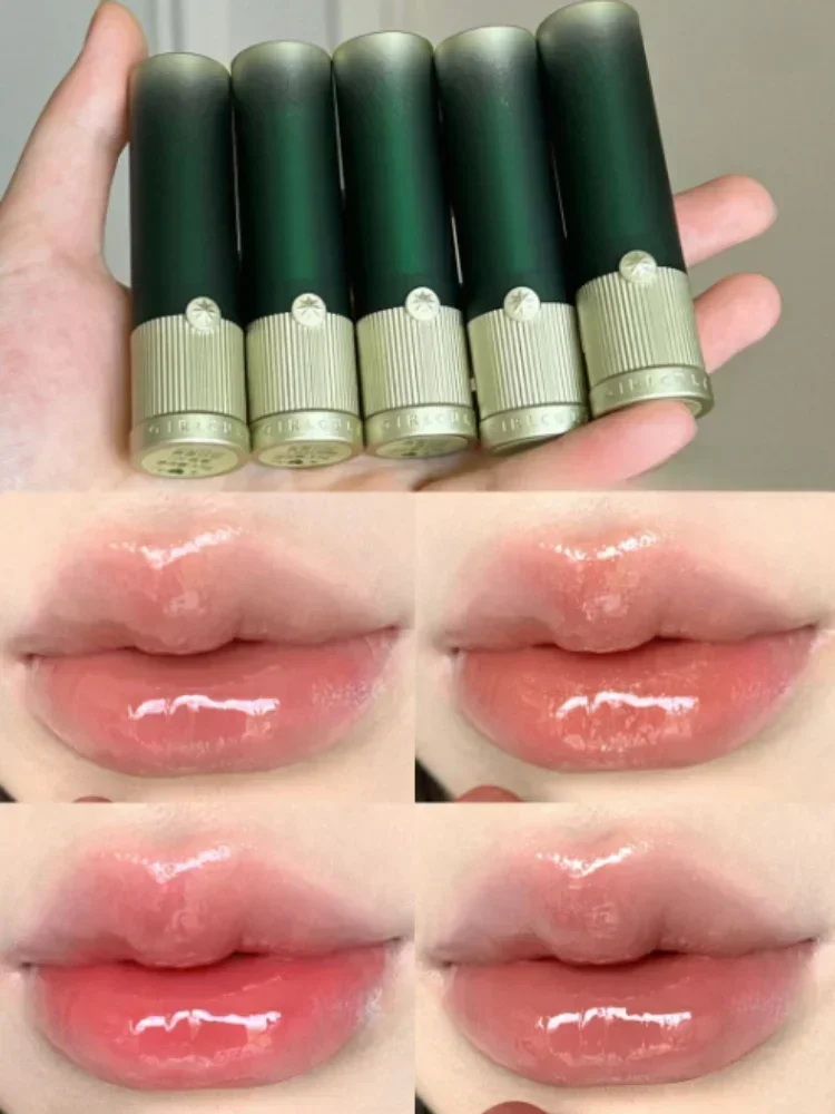 Girlcult ピーチシリーズミラー水口紅長期的な明るい変色グリッターリップグロス長期的な防水メイク