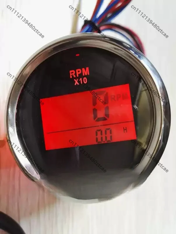 52mm Digital LCD Tachometer With Timer Adjustable Gear Teeth Universal Modification For Diesel Engine Marine Vehicle