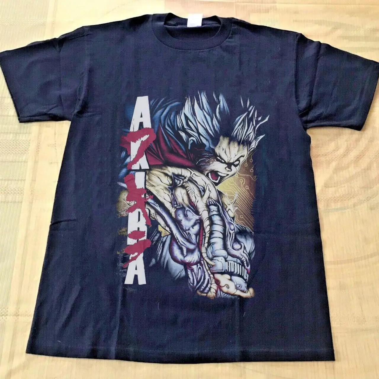 AKIRA Anime Manga Tetsuo Kei short sleeve black shirt unisex men women KTV8396