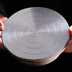 Pottery Banding Wheel 10-18cm Aluminum Alloy Turntable Manual Forming Sculpting Turntable for Ceramic Clay Pottery Tool