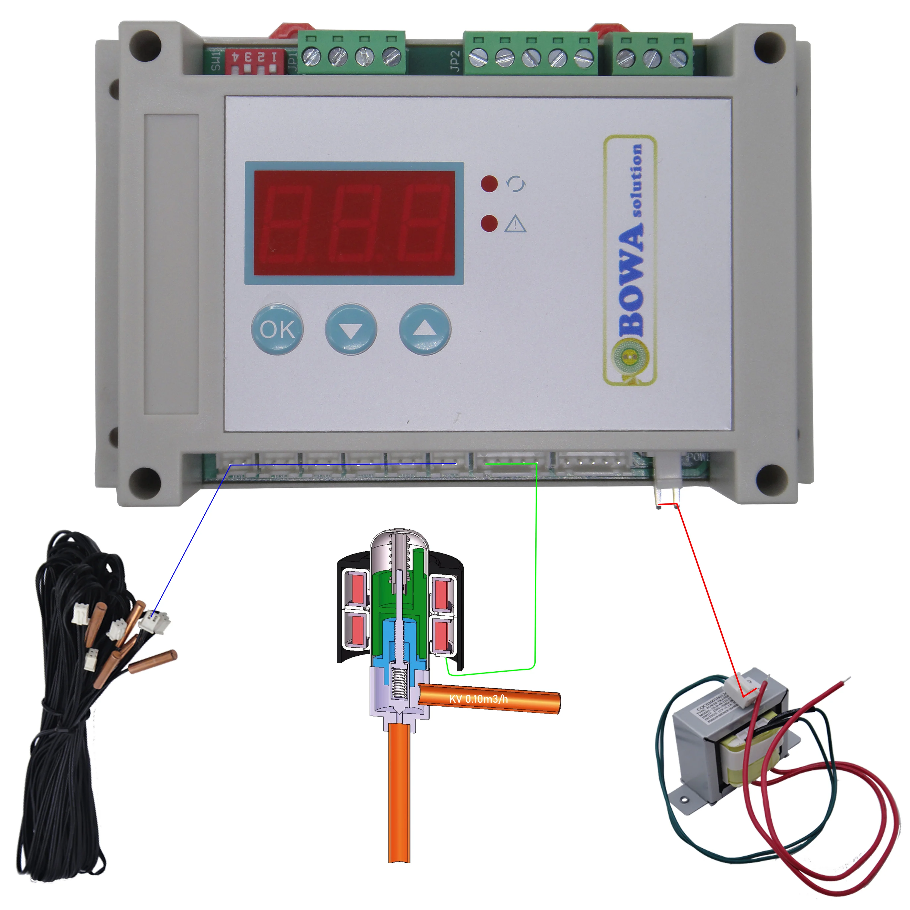 

0.1m3/h intelligent electronic throttling Valve employs microprocessor technology to control the refrigeration system precisely