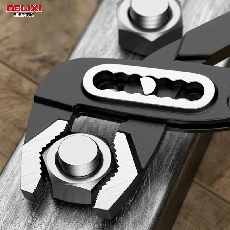 คีมปั๊มน้ำอเนกประสงค์ DELIXI ELECTRIC 3 ชิ้น คีมตัดท่อขนาดใหญ่ คีมตัดท่ออเนกประสงค์ คีมตัดท่อ