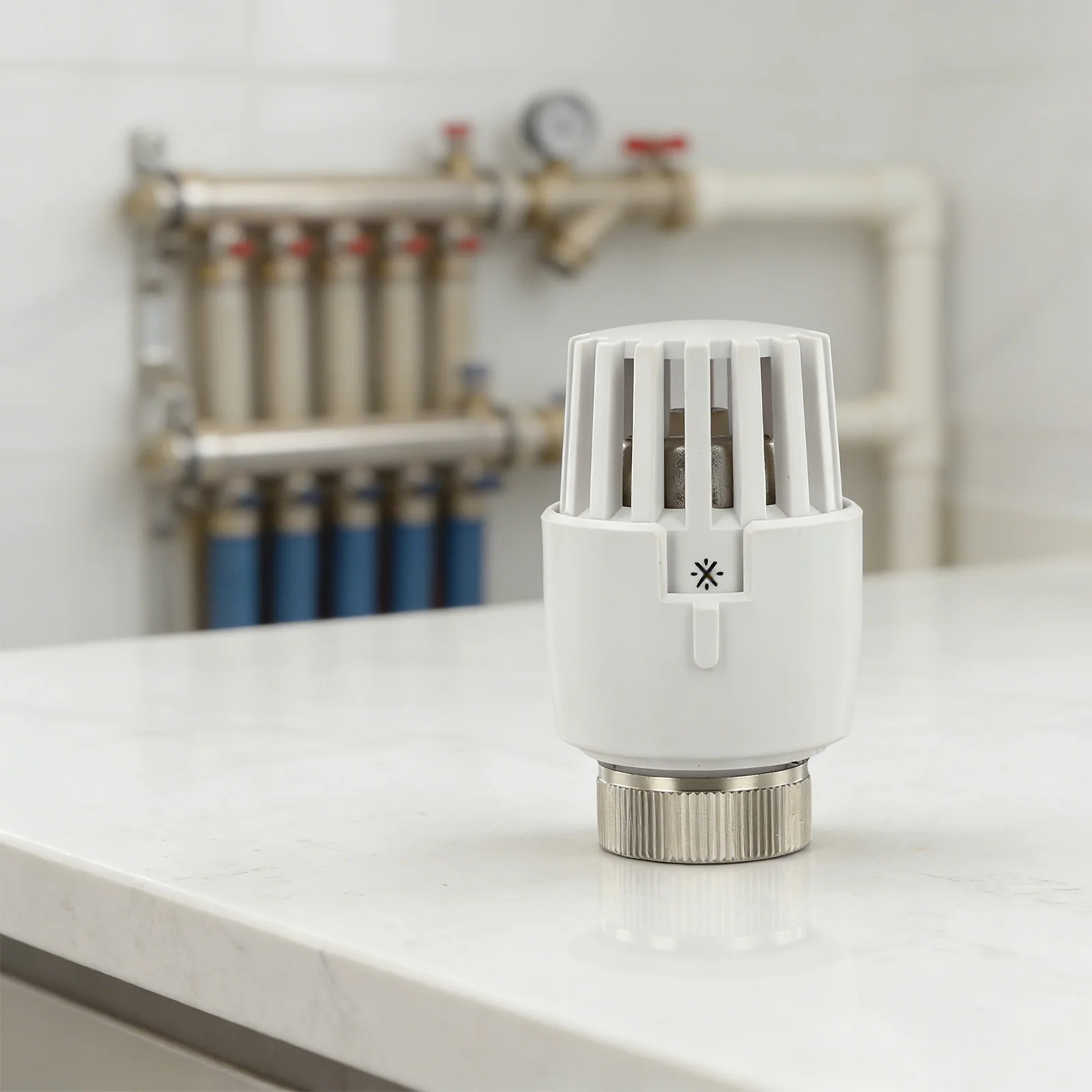 M30x1.5 Thread Radiator Temperature Control Head With Frost Protection For Water Floor Heating System Thermostat Valve