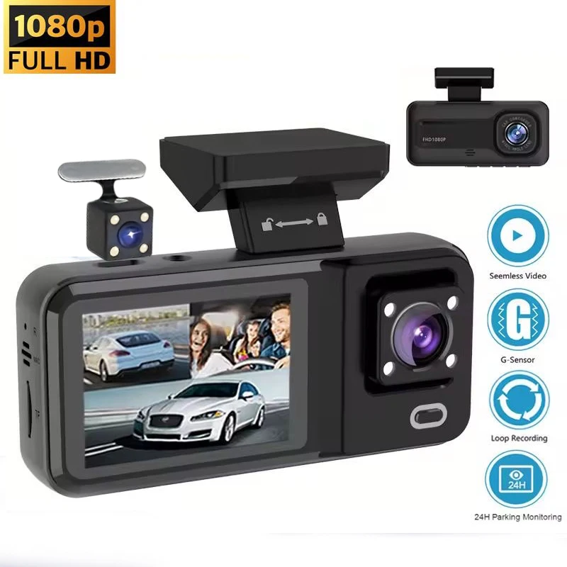 

Высокое разрешение 1080P, 3-канальная функция записи с 4 объективами, GPS, подходит для любой модели автомобиля