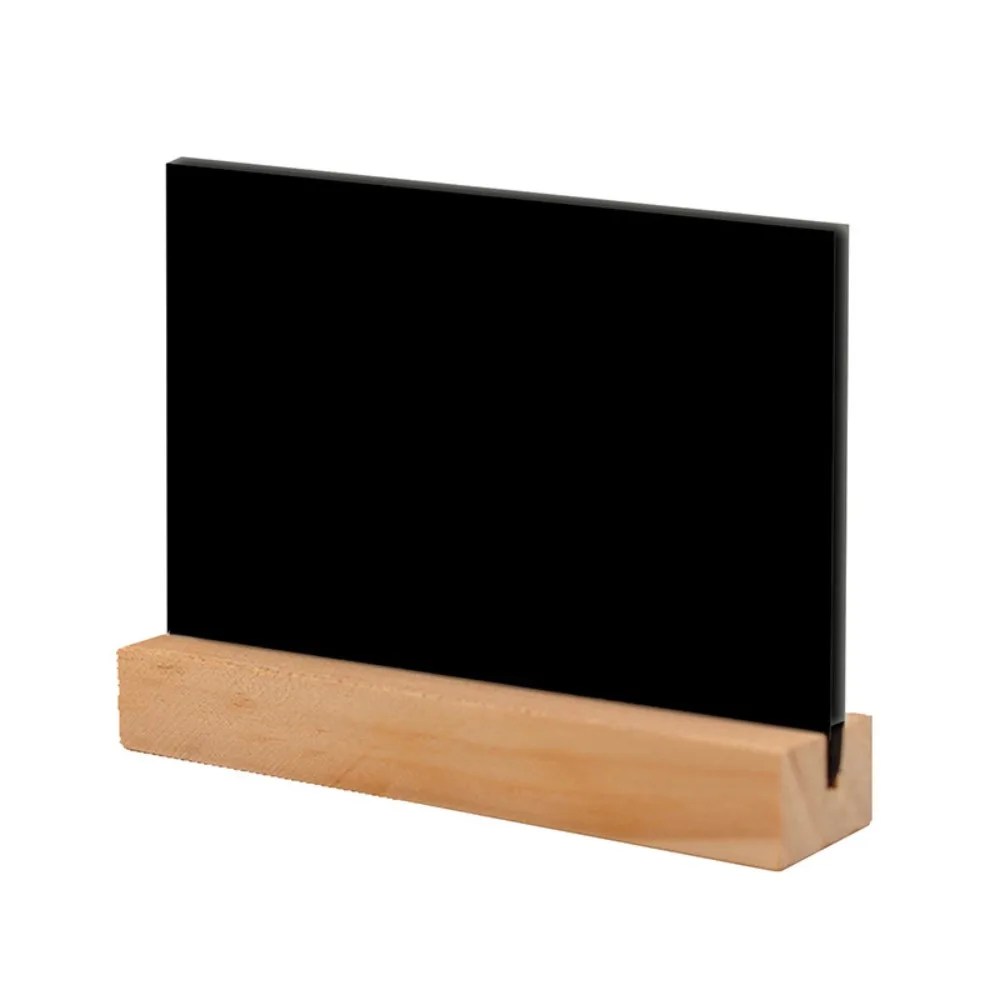 10Pcs/Set Portable Mini Double-Sided Blackboards DIY Reusable Erasable Writing Plate with Bracket Universal Memo Board Kitchen