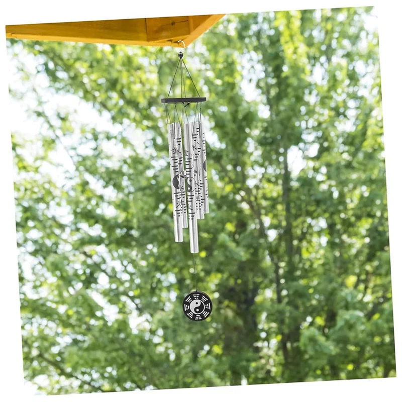 Bagua Wind Chime Pendant, Retro Metal Wind Chime, Retro Fortune Wind Chime, Garden Wind Chime