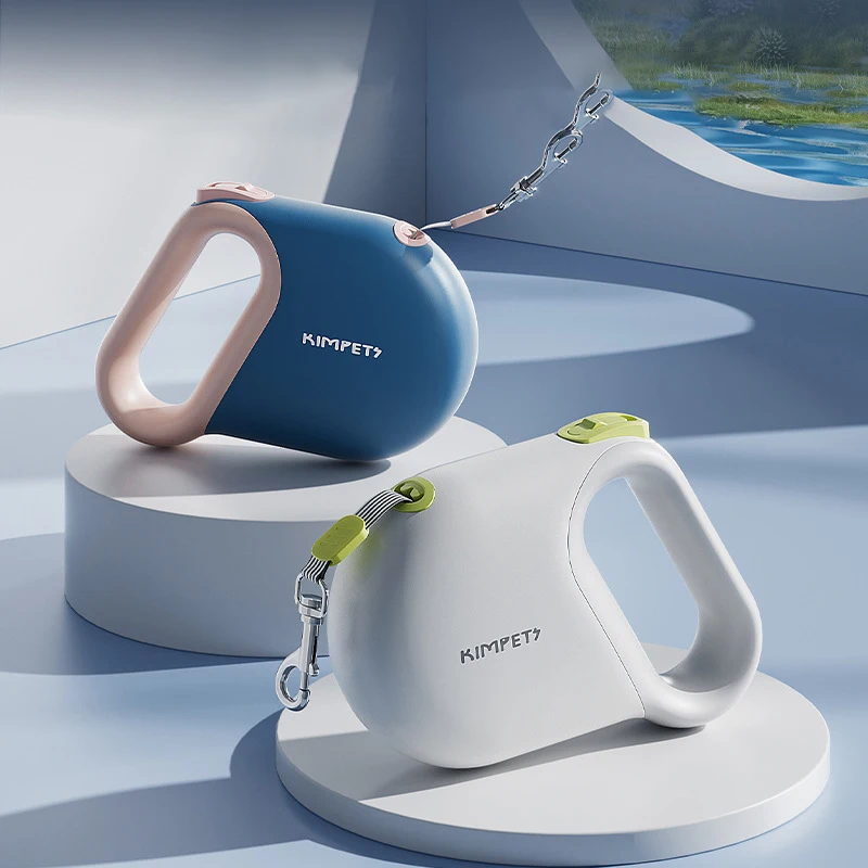 

5M Retractable Dog Leash with Reflective Belt Fashion Durable Automatic Outdoor Walking Traction Rope Pets Accessories for Dogs