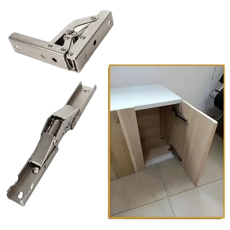 2 قطعة/زوج الحديثة 90 درجة للطي المفصلي بين قوسين أنيق مخفي إطار مكتب دعم ، 90/180 °   مفصلات قابلة للطي للباب/الرف