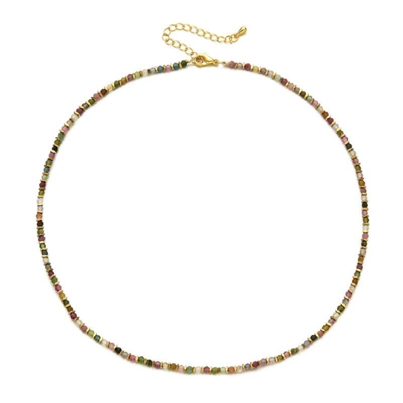 ZMZY Choker Necklace Natural Stone Pearl 8