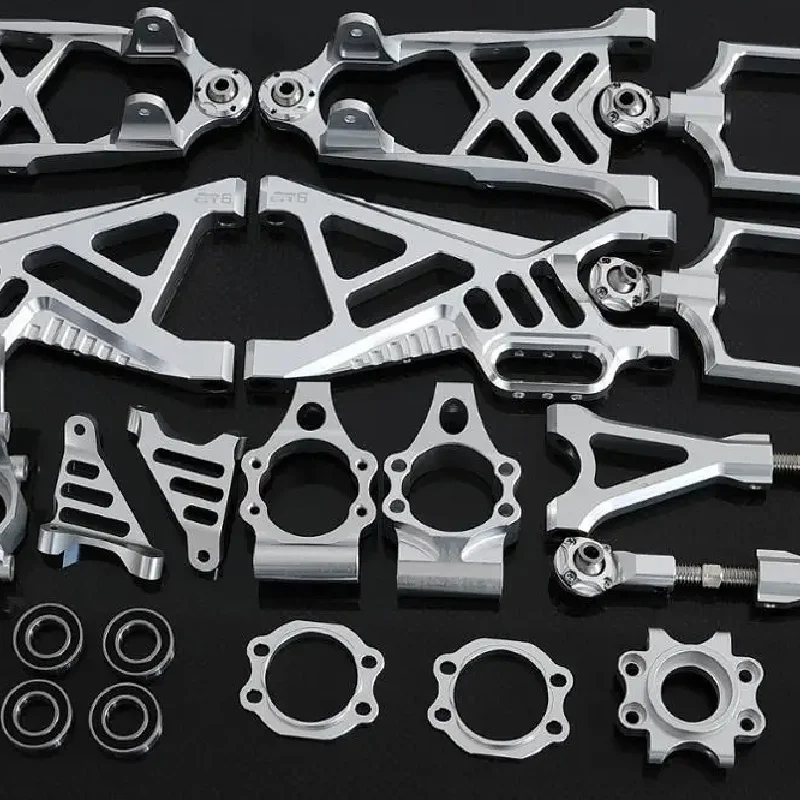 ROVAN  RC Car 1/5 HPI Baja 5B Front Rear Upper Lower Suspension Arm with C Hub Carrier and Steering Cup Kit Upgrade Part