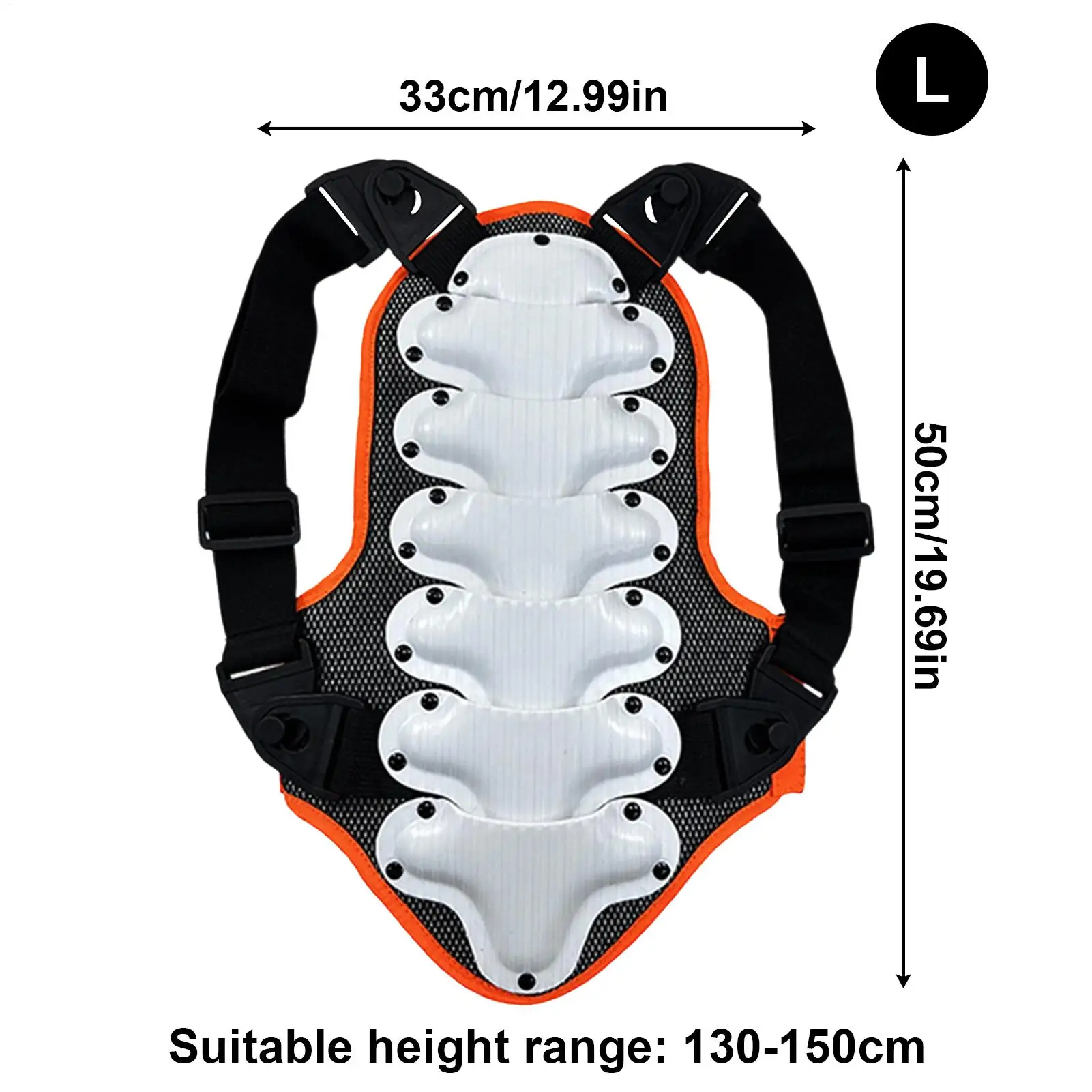 عظم الذنب حامي العمود الفقري الخلفي وسادة واقية على الجليد بعقب منصات لركوب الدراجات على الجليد التزلج ركوب الخيل #6