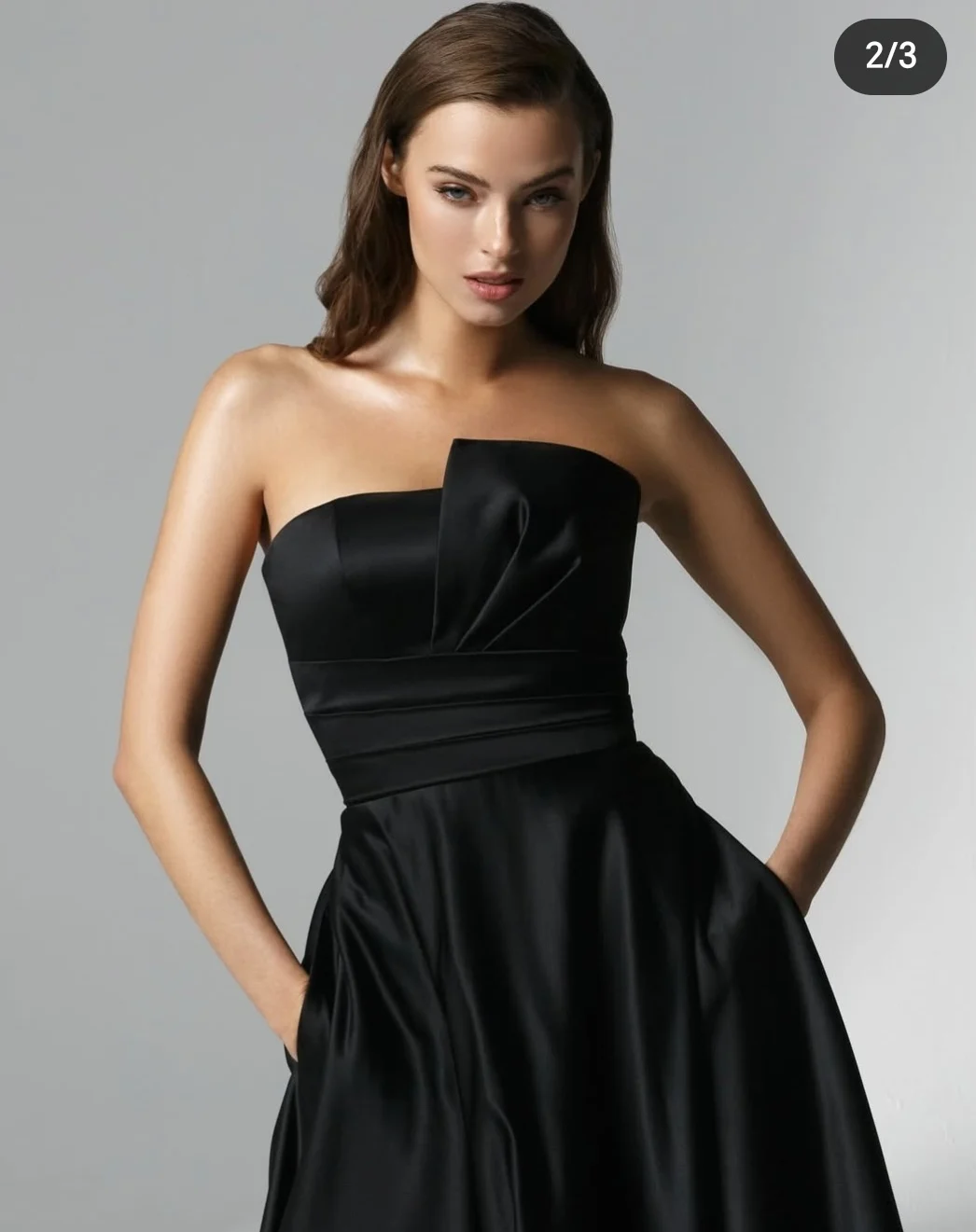 فساتين سهرة مثيرة مخصصة باللون الأخضر العربي السعودي باللون الأسود على شكل حرف a من الساتان مع جيب رسمي