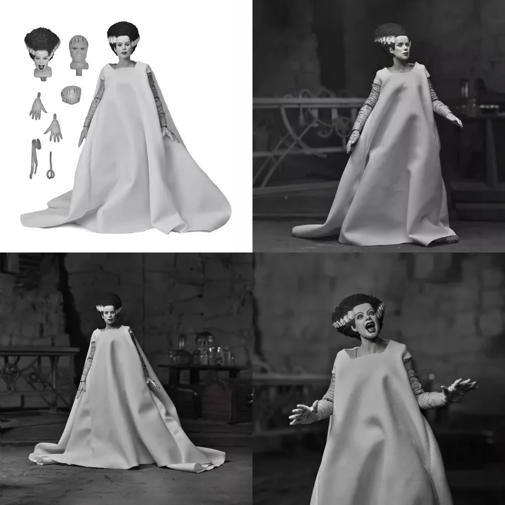 NECA ユニバーサル・モンスターズ フランケンシュタイン フランケンシュタインの花嫁 白黒バージョン アクションフィギュア コレクタブルモデル ギフト