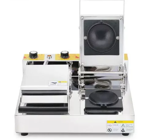 Ice Cream Burger Press Maker Crispy Gelato Cake Donut Bun Toasting Machine