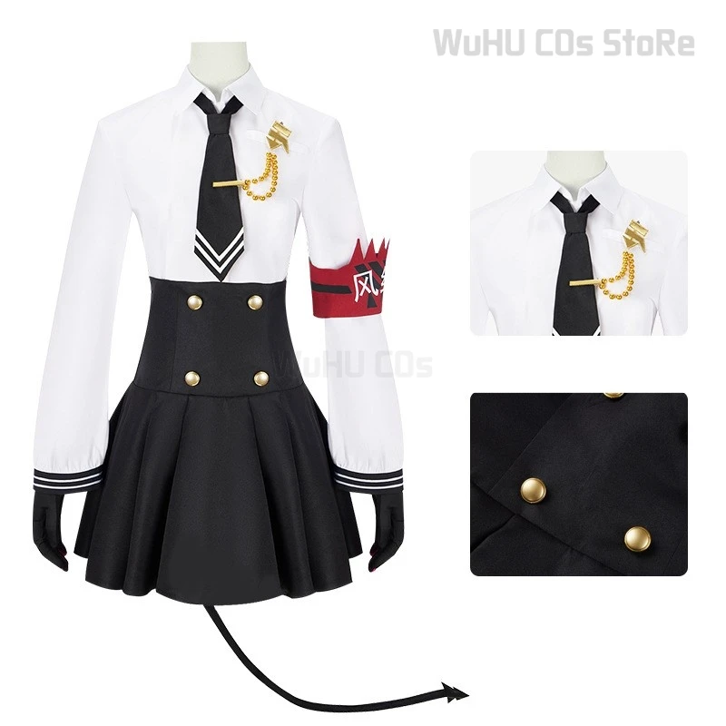 Game Blue Archive Cosplay Shiromi Iori Cosplay Costume Shiromi Iori Wig JK Sailor School Uniform Tail Gloves Women Hallowen Suit